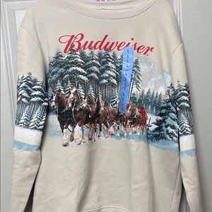 Budweiser Beige Sweater- Sam’s Club TikTok Viral